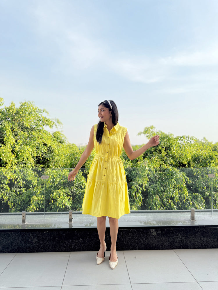 The Perfect Yellow Cotton Dress for Summer