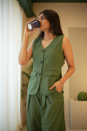 Tailored vest and pant set