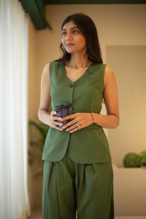 Tailored vest and pant set
