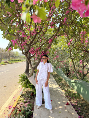 Blush Pink Pure Cotton Co-ord Set