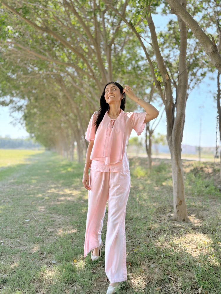Blush Pink Pure Cotton Co-ord Set