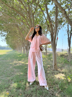 Blush Pink Pure Cotton Co-ord Set