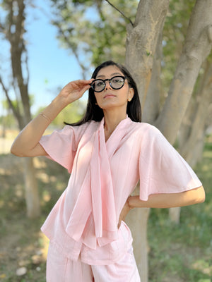 Blush Pink Pure Cotton Co-ord Set