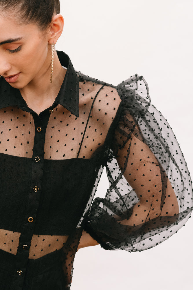 Opera Night Organza Blouse
