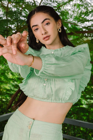 The Harbour Drive  Co-Ord Set with Crop Top